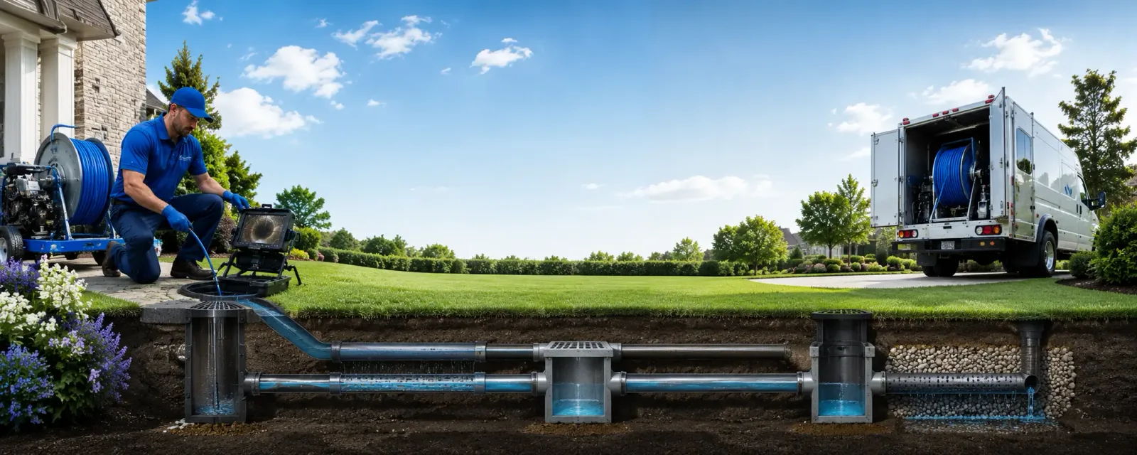 Outdoor drain cleaning information for Dobbins, CA